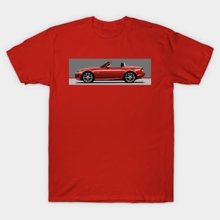 My drawing of the NC2 Competition Yellow roadster convertible classic sports car T-Shirt